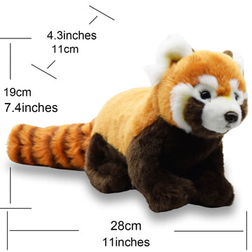 Realistic Red Panda Stuffed Animal Plush Toy